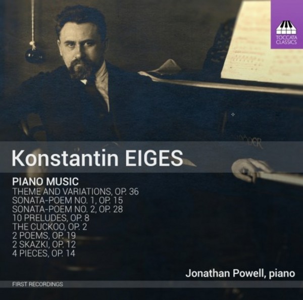 Konstantin Eiges - Piano Music | Toccata Classics TOCC0215
