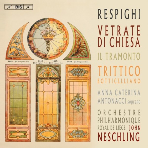 Respighi - Vetrate di chiesa, Il tramonto, Trittico botticelliano