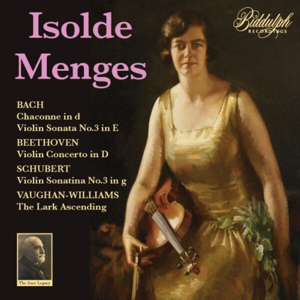Isolde Menges plays Beethoven�s Violin Concerto, Bach, Handel, etc. | Biddulph 850472