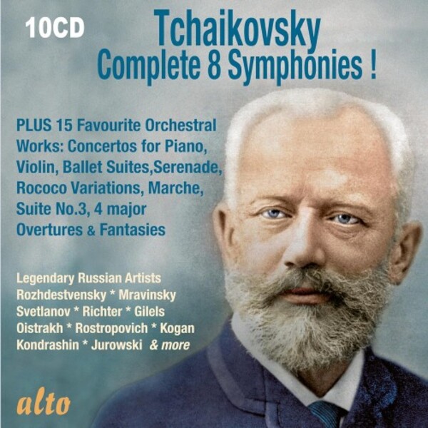 Tchaikovsky - Complete 8 Symphonies + Favourite Orchestral Works