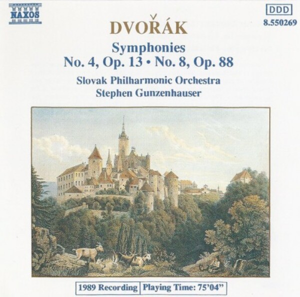 Dvoř�k, Slovak Philharmonic Orchestra, Stephen Gunzenhauser - Symphonies No. 4, Op 13 � No. 8, Op. 88