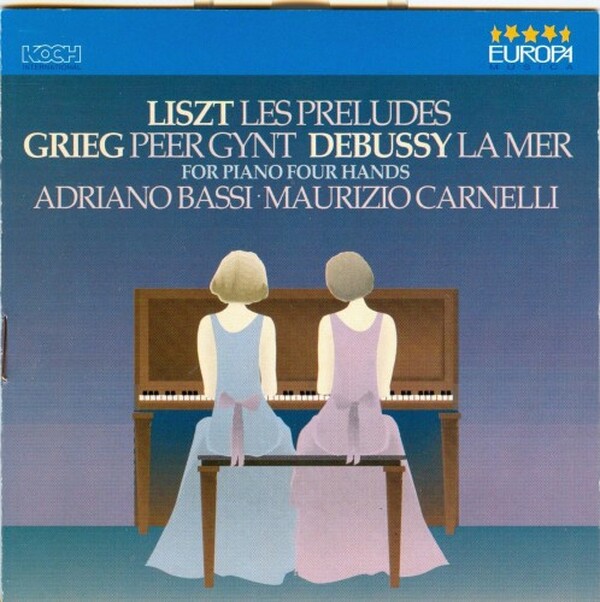 LISZT, GRIEG AND DEBUSSY FOR PIANO FOUR HANDS | Koch 350219